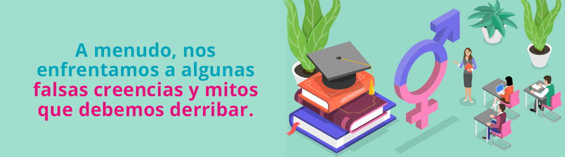 Libros con Birrete Encima. Profesora que Enseña a Personas Sobre Mitos y Verdades de la Sexualidad